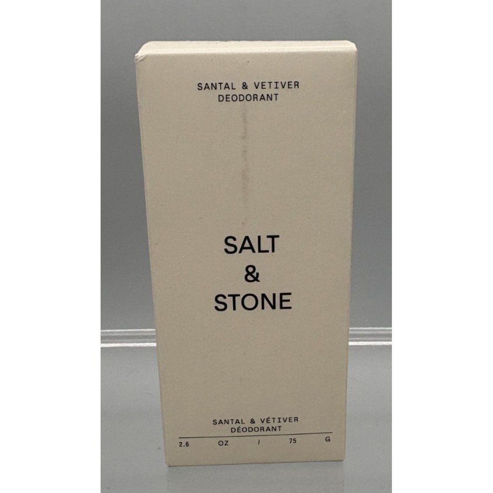 Salt & Stone Santal & Vetiver Deodorant 2.6 oz / 75 g NEW in Box Made in USA